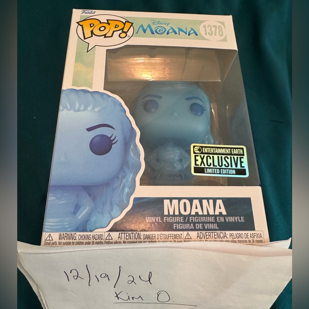 Disney Moana Entertainment Earth Exclusive Limited Edition Funko Pop! #1378 NIB